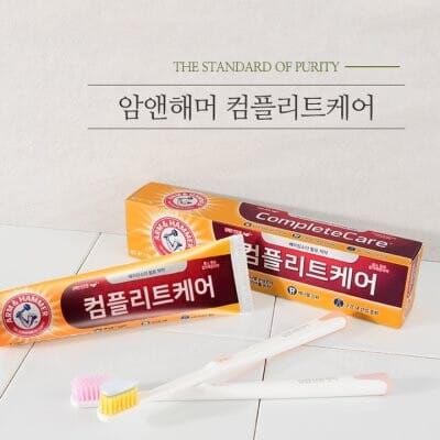 아침 입냄새에 효과적인, 암앤해머 컴플리트케어치약사진